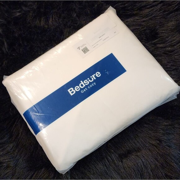 Duvet Cover Set Bedsure Solid Ivory - Queen Size - Picture 5 of 9